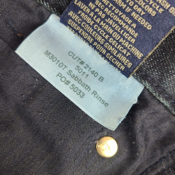 Fidelity Jeans Mens 34x36 Blue 5011/34 Straight Leg M3010T Sabbath Rinse Wash - Picture 11 of 16